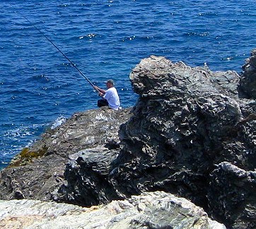 Fisherman on the French Riviera