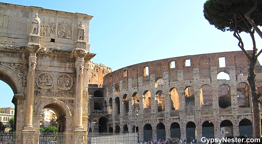 The Arch of Constantine in Rome, Italy