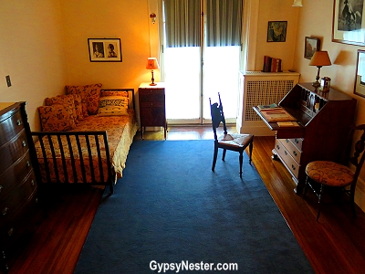 Eleanor Roosevelt's bedroom at Springwood in Hyde Park, New York