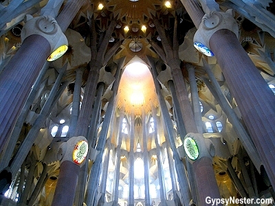 Toward the altar Sagrada Familia, Barcelona, Spain