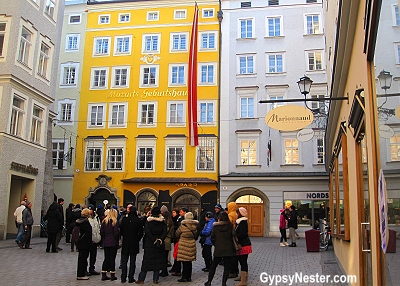 The house that Mozart was born in, Salzburg, Austria