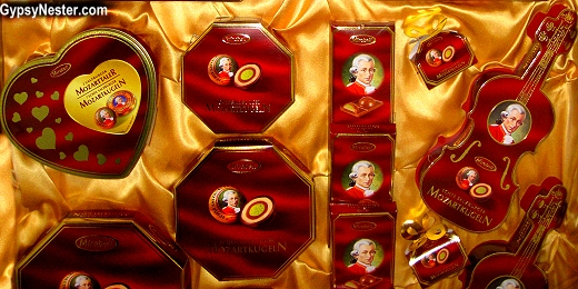 Mozart Chocolates in Salzburg, Austria