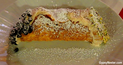 Delicious cannoli in Sicily, Italy