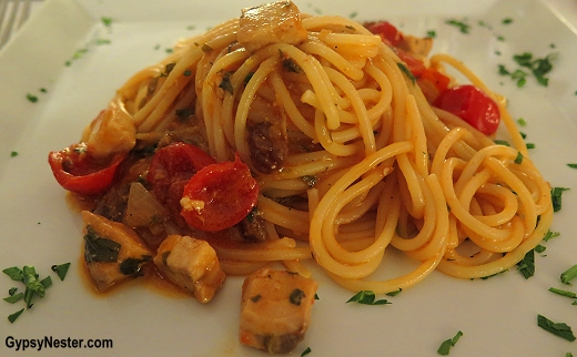 Spaghetti alla Sicilian in Sicily, Italy