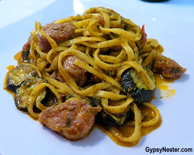 Spaghetti alla Sicilian in Sicily, Italy
