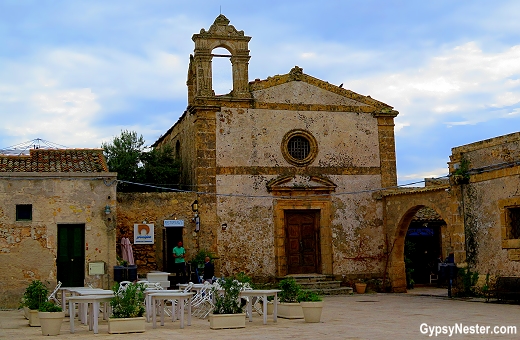 Marzameni in Sicily, Italy is an old tuna fishery village