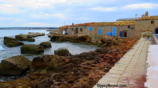 Marzameni in Sicily, Italy is an old tuna fishery village