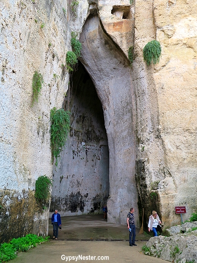 The Ear of Dionysius in Syracuse, Sicily, Italy