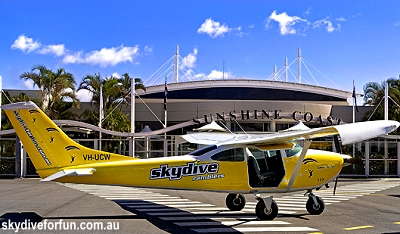 The Cessna 182 used by Skydive Ramblers, Queensland, Australia