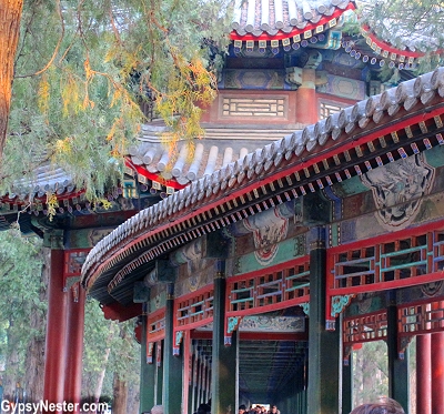 The covered walkway of The Summer Palace of Beijing, China