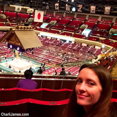 Watching Sumo wrestling in Tokyo, Japan!