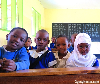 The 'baby class' benefited from the Discover Corps trip last year. Their classroom was refurbished!