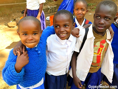 Getting to know the students of of Lunguo Primary students in Rau, Tanzania while volunteering with Discover Corps in Africa