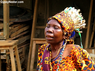 en Chagga-kvinde i Afrika