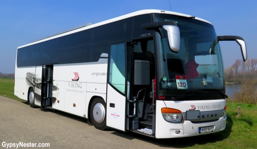 Viking River Cruises' bus in Holland