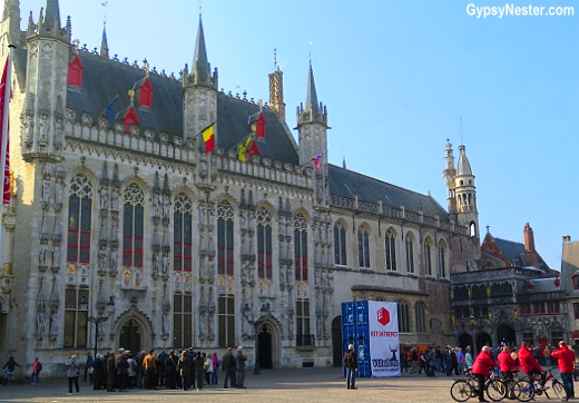 The city hall of Bruges Belgium