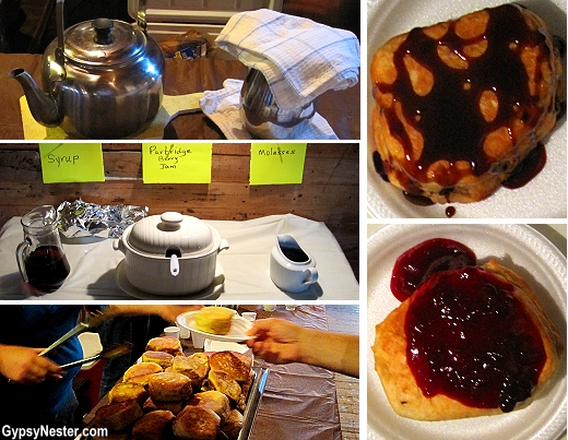 Toutons are a traditional fried bread, served with molasses or partridge berry jam and washed down with tea