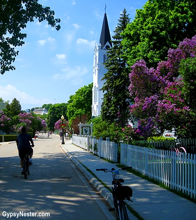 Sleepy Mackinac Island is bike friendly, but not car friendly