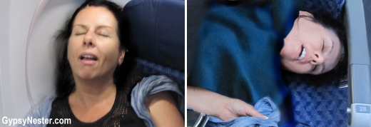 Trying to "sleep" on an airplane