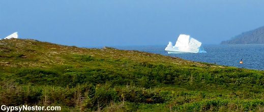 Icebergs at the northern tip of Newfoundland