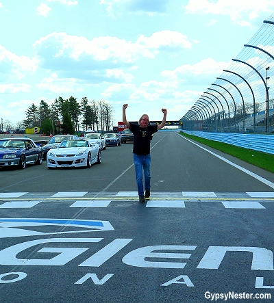 David came in last, but took a victory lap anyway at Watkins Glen - GypsyNester.com
