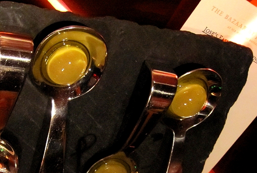 Liquid Olives at Bazaar by Jose Andres in Beverly Hills, California