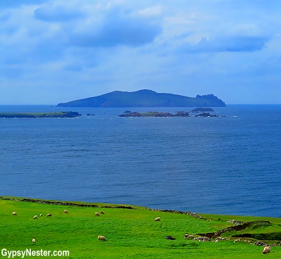 The northernmost of the Blasket Islands in Ireland along the Wild Atlantic Way, Inishtooskert, is often called the sleeping giant.
