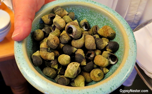 Periwinkles, a small edible snail, in Ireland