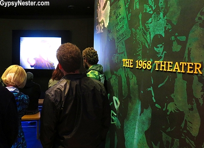 The 1968 theater at the Woodstock Museum in White Lake New York