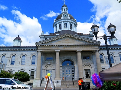 The city hall building in Kinston, Ontario, Canada