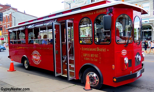 The Kingston Trolley heads to all the hotspots of Kingston, Ontario, Canada